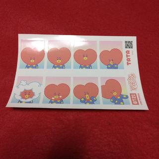 BT21 - 新品未使用【ノベルティシールTATA(表情違い)】