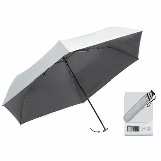 【色: グレー】日傘 折り畳み傘 超軽量135g 晴雨兼用 99.9％以上UVカ(その他)