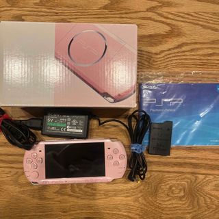 プレイステーションポータブル(PlayStation Portable)のPSP本体 PSP-3000 ZPピンク【ジャンク品】(携帯用ゲーム機本体)