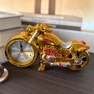 ゴールドレッド 目覚まし時計 バイク形 置き時計 おしゃれ ギフト 卓上時計(置時計)