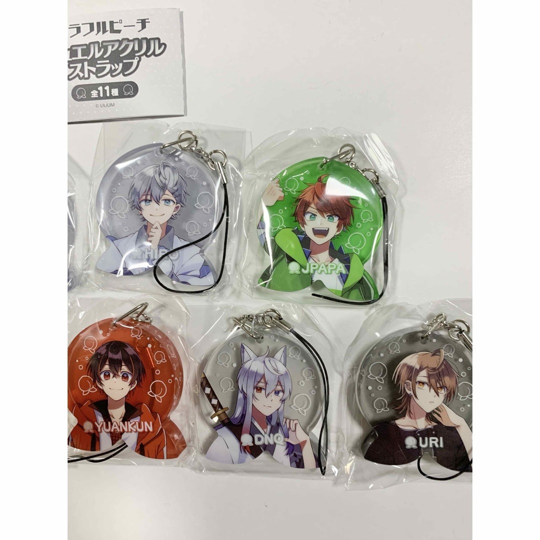 BUSHIROAD(ブシロード)のカラフルピーチ ジュエル アクリル ストラップ 9個セット ♪ エンタメ/ホビーのおもちゃ/ぬいぐるみ(キャラクターグッズ)の商品写真