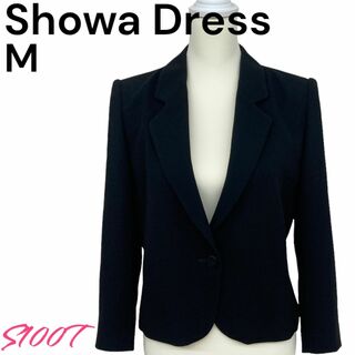 ショーワ(SHOWA)の美品 送料無料 Showa Dress 長袖 ボタン ブラック キュプラ M相当(テーラードジャケット)
