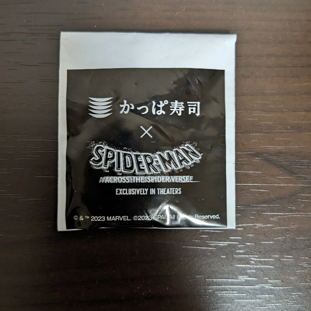 かっぱ寿司　スパイダーマン　缶バッジ エンタメ/ホビーのおもちゃ/ぬいぐるみ(キャラクターグッズ)の商品写真