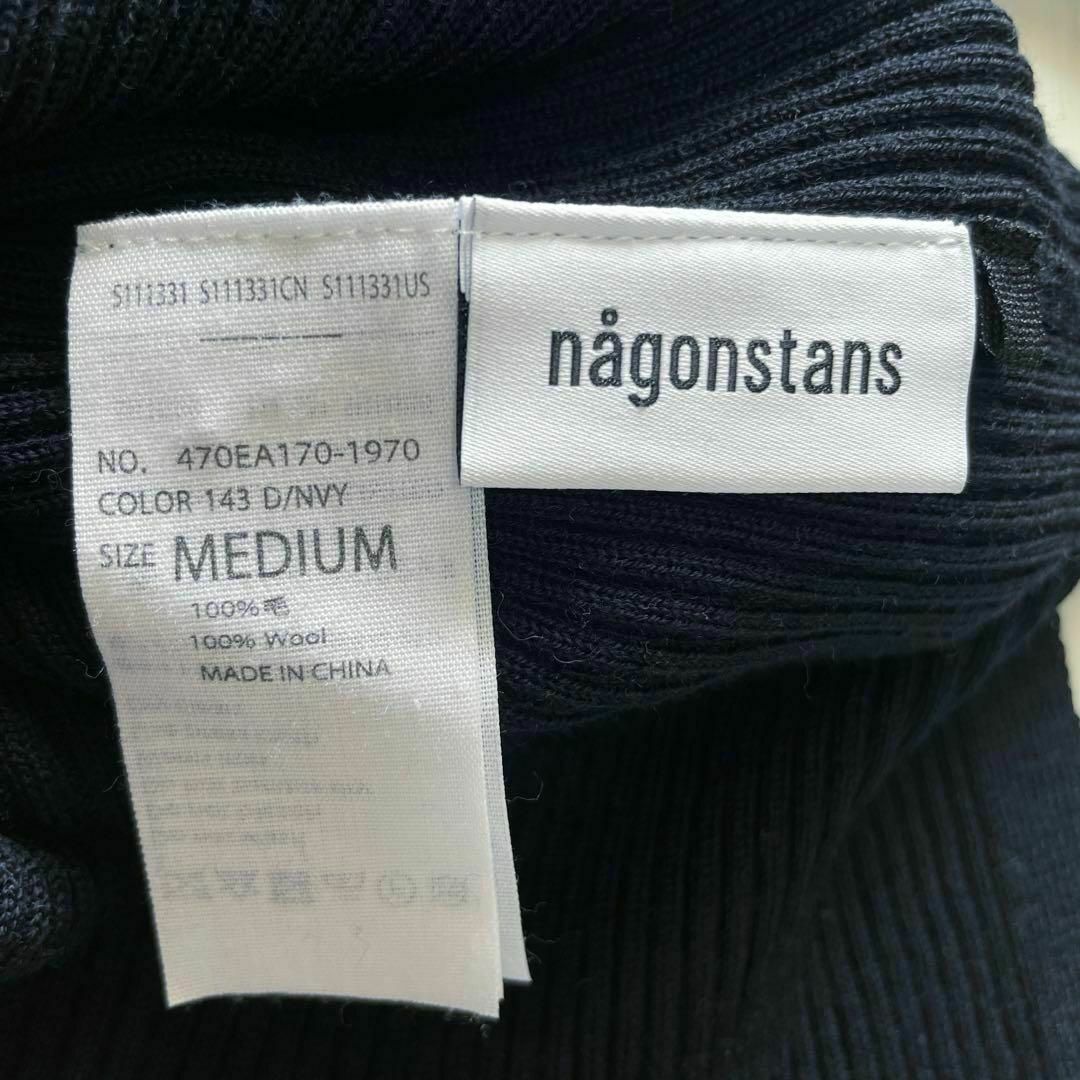 nagonstans(ナゴンスタンス)のナゴンスタンス ニット セーター クルーネックロングスリーブ ダークネイビー レディースのトップス(ニット/セーター)の商品写真