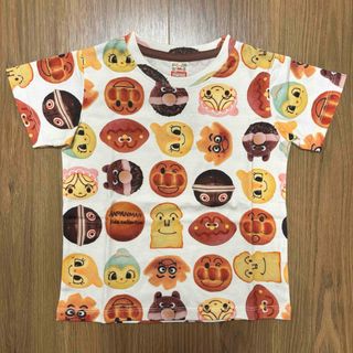 アンパンマンキッズコレクション(ANPANMAN KIDS COLLECTION)のアンパンマンキッズコレクション　パン柄Tシャツ　100サイズ　②(Tシャツ/カットソー)