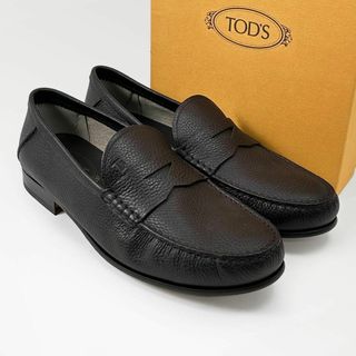 TOD'S - ◎極美品◎トッズ ローファー モカシン シボ革 シュリンクレザー こげ茶 8.5