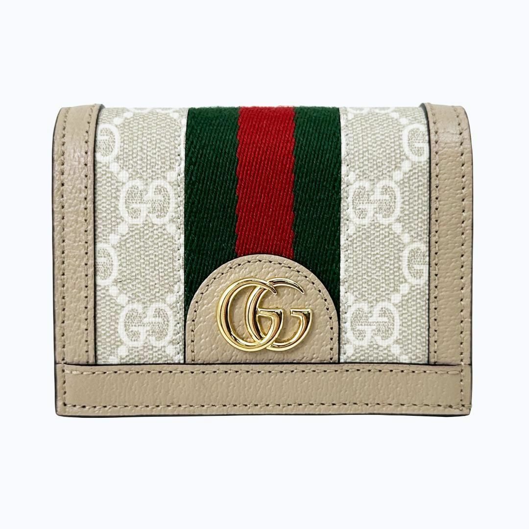 Gucci(グッチ)の◎極美品◎グッチ 二つ折り財布 オフィディア GG柄 ダブルG シェリーライン レディースのファッション小物(財布)の商品写真