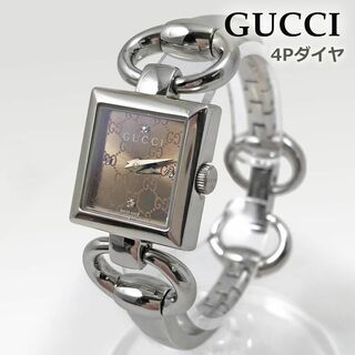 グッチ(Gucci)のグッチ GUCCI 腕時計 トルナヴォーニ GG 4Pダイヤモンド ホースビット(腕時計)