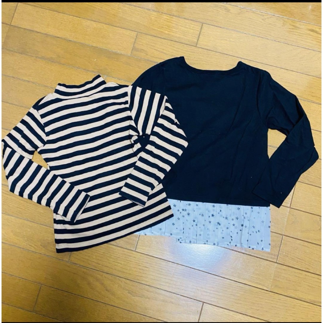 CONVERSE(コンバース)のトップス　長袖　130cm   2枚セット キッズ/ベビー/マタニティのキッズ服女の子用(90cm~)(Tシャツ/カットソー)の商品写真