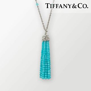 ティファニー(Tiffany & Co.)の入手困難◎美品◎ティファニー アマゾナイト オリーブリーフ ネックレス タッセル(ネックレス)