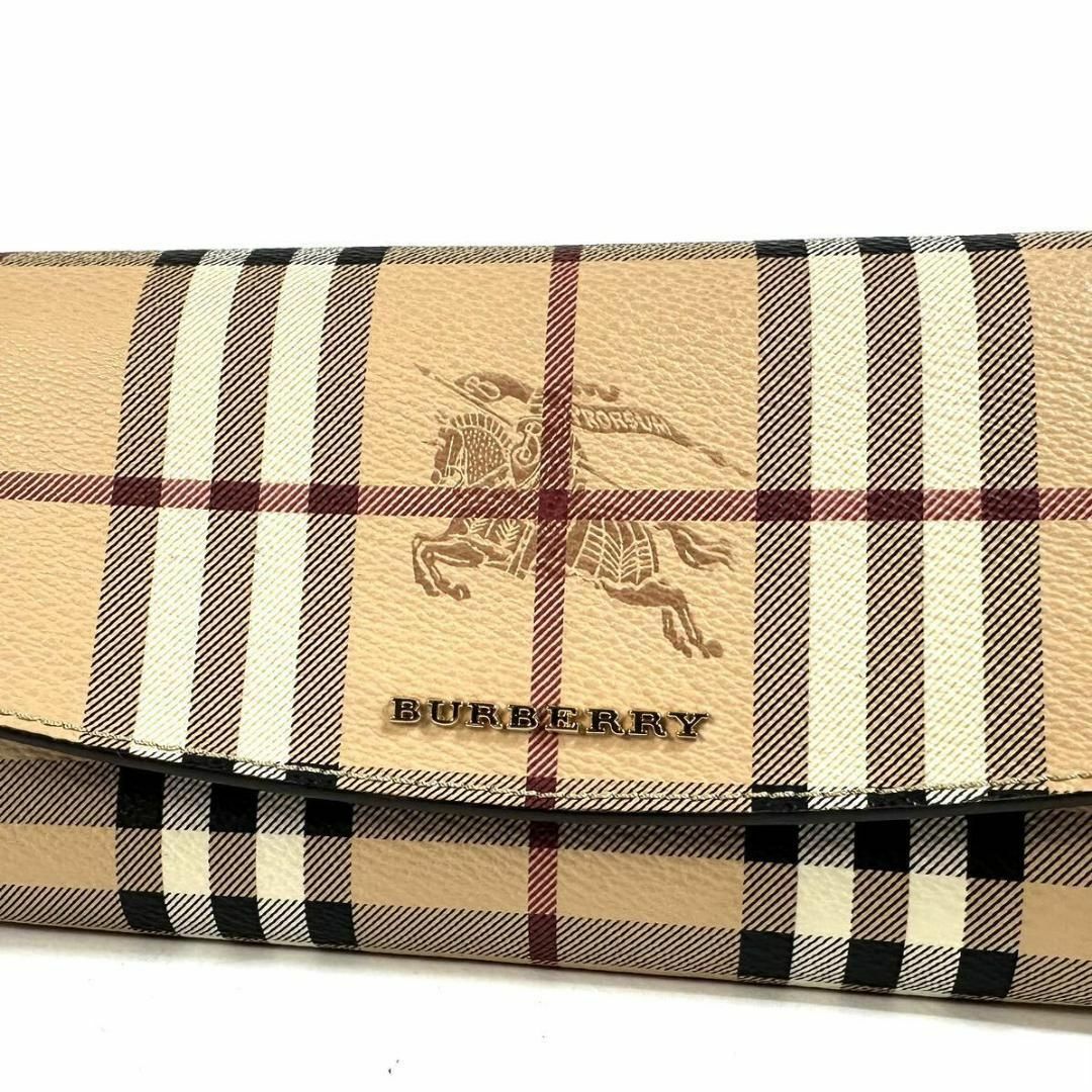 BURBERRY(バーバリー)の【美品】BURBERRY 長財布 ノバチェック  ベージュ ゴールド金具 レディースのファッション小物(財布)の商品写真