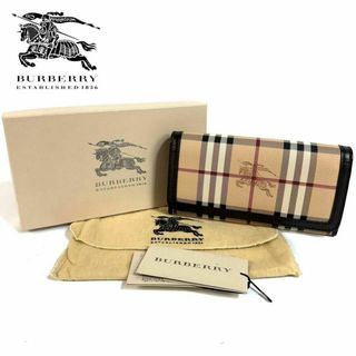 バーバリー(BURBERRY)の【未使用】BURBERRY 長財布 ノバチェック イタリア製 保存袋 保存箱付(長財布)