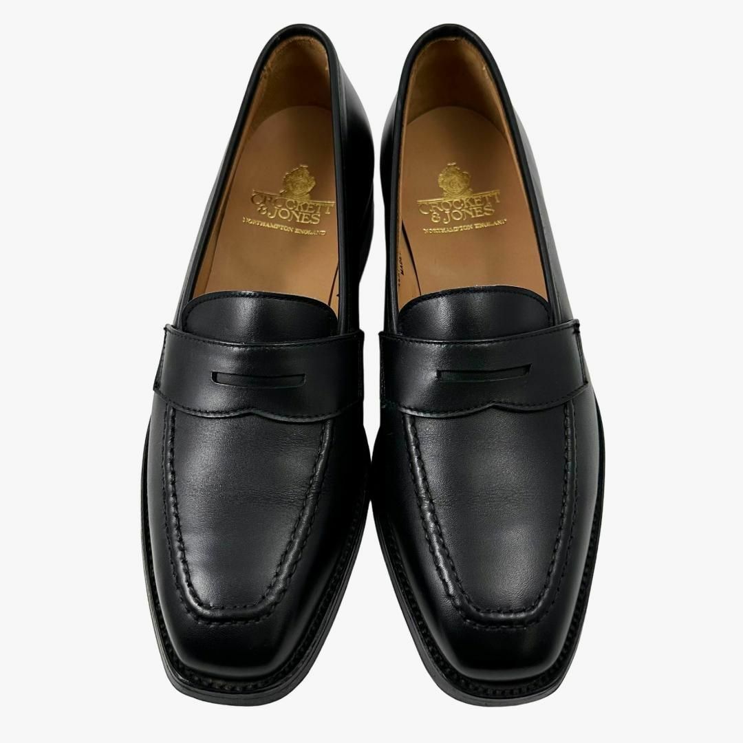 Crockett&Jones(クロケットアンドジョーンズ)の極美品◎クロケットアンドジョーンズ エプソン コインローファー 黒 55C 23 レディースの靴/シューズ(ローファー/革靴)の商品写真