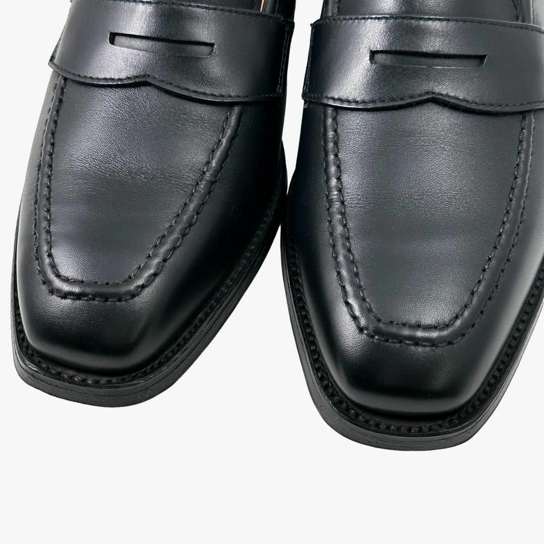 Crockett&Jones(クロケットアンドジョーンズ)の極美品◎クロケットアンドジョーンズ エプソン コインローファー 黒 55C 23 レディースの靴/シューズ(ローファー/革靴)の商品写真