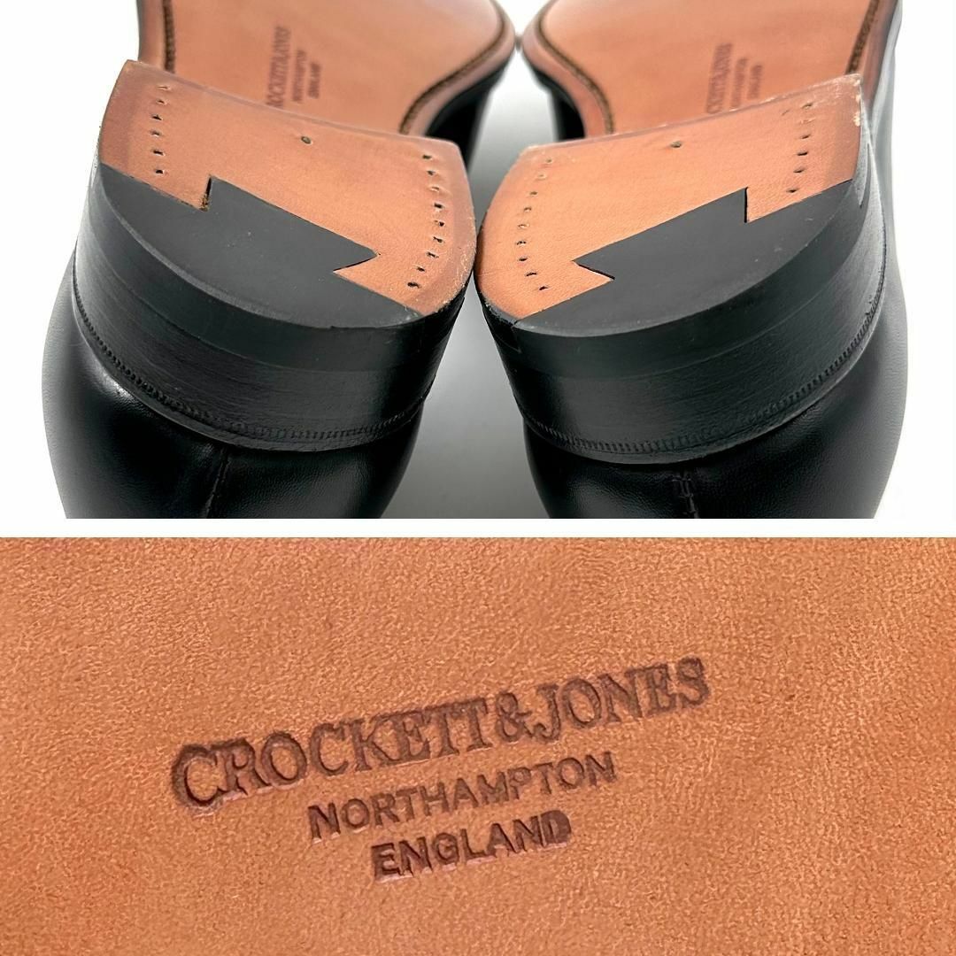 Crockett&Jones(クロケットアンドジョーンズ)の極美品◎クロケットアンドジョーンズ エプソン コインローファー 黒 55C 23 レディースの靴/シューズ(ローファー/革靴)の商品写真