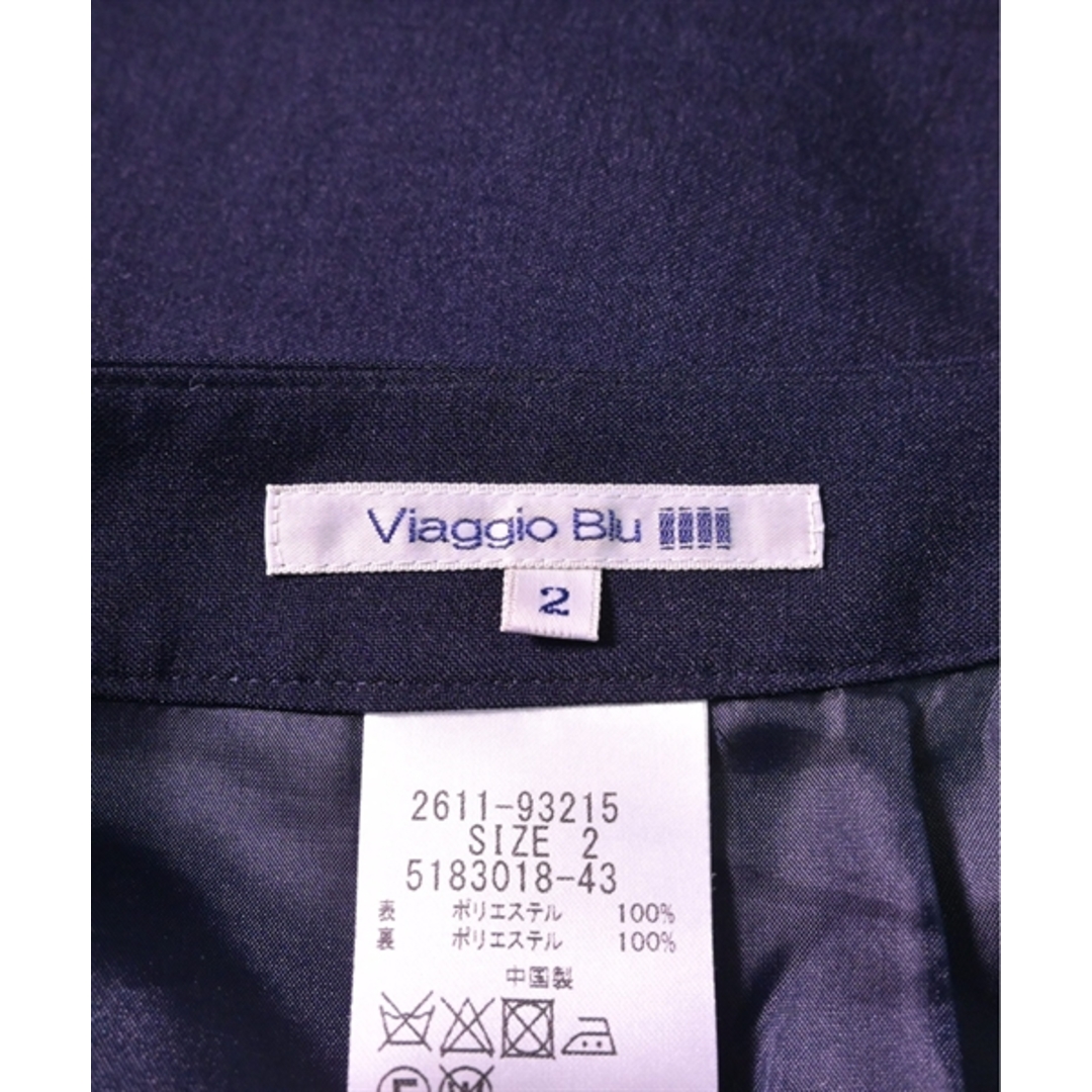 VIAGGIO BLU(ビアッジョブルー)のViaggio Blu ロング・マキシ丈スカート 2(M位) 紺 【古着】【中古】 レディースのスカート(ロングスカート)の商品写真
