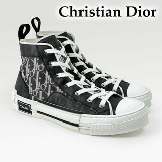 クリスチャンディオール(Christian Dior)の◎現行・美品◎ディオール ハイトップ スニーカー B23 黒 オブリーク 黒(スニーカー)