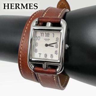 エルメス(Hermes)の◎マルジェラ期◎エルメス ケープコッド ドゥブルトゥール 腕時計 レザー 2連(腕時計)