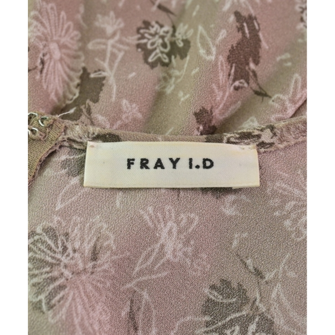 FRAY I.D(フレイアイディー)のFRAY I.D フレイアイディー ワンピース 0(S位) 茶系(総柄) 【古着】【中古】 レディースのワンピース(ひざ丈ワンピース)の商品写真