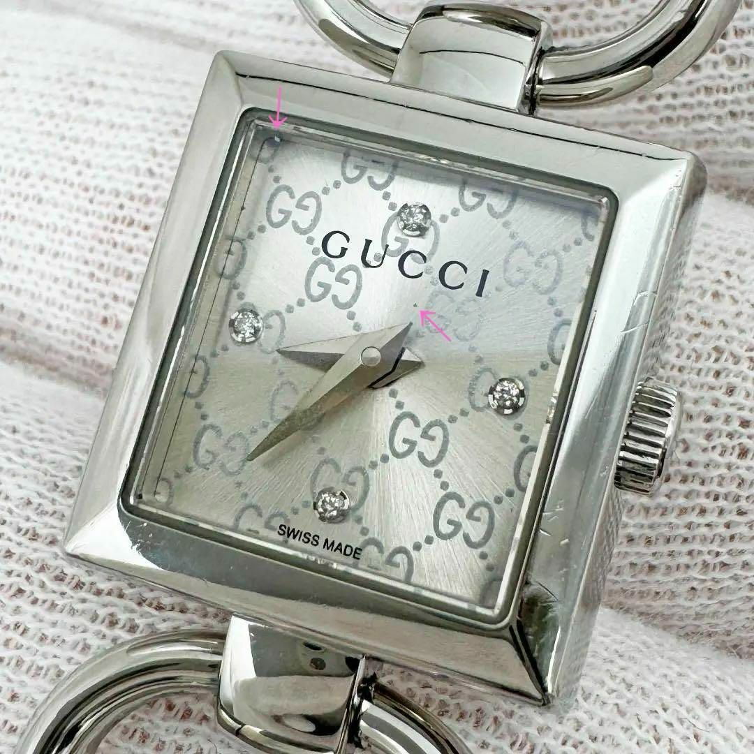 Gucci(グッチ)のグッチ 腕時計 トルナヴォーニ GG 4Pダイヤモンド ホースビット 120 レディースのファッション小物(腕時計)の商品写真