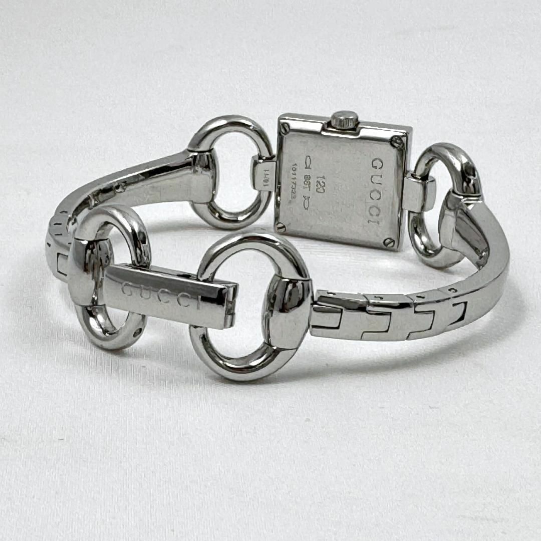 Gucci(グッチ)のグッチ 腕時計 トルナヴォーニ GG 4Pダイヤモンド ホースビット 120 レディースのファッション小物(腕時計)の商品写真
