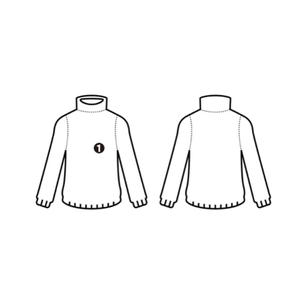 sacai(サカイ)のsacai サカイ ニット・セーター 1(S位) 紺x白(総柄) 【古着】【中古】 レディースのトップス(ニット/セーター)の商品写真