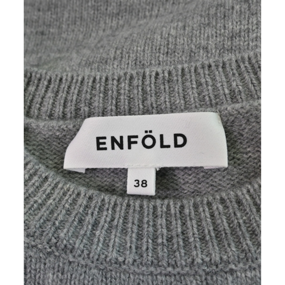 ENFOLD(エンフォルド)のENFOLD エンフォルド ニット・セーター 38(M位) グレー 【古着】【中古】 レディースのトップス(ニット/セーター)の商品写真