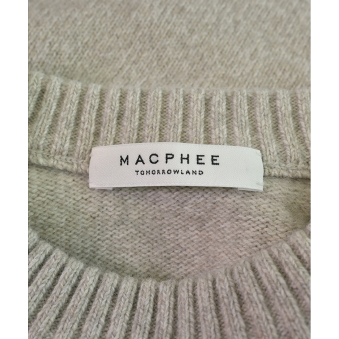 MACPHEE(マカフィー)のMACPHEE マカフィー ニット・セーター S ライトグレー 【古着】【中古】 レディースのトップス(ニット/セーター)の商品写真