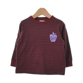 グルービーカラーズ(Groovy Colors)のGROOVY COLORS Tシャツ・カットソー 90 赤系(ボーダー) 【古着】【中古】(Tシャツ/カットソー)