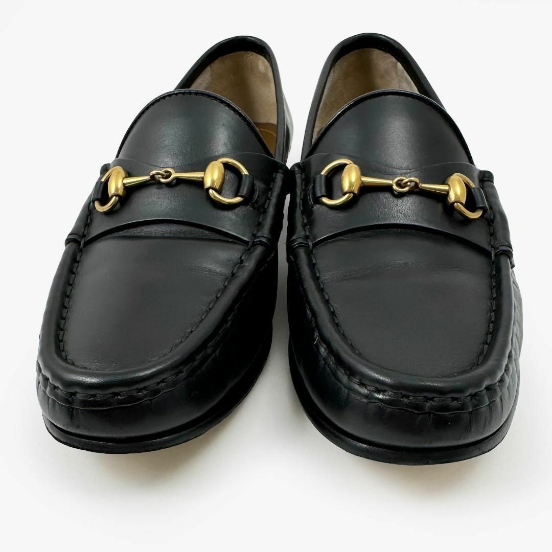 Gucci(グッチ)の◎美品◎60周年記念タグ◎グッチ ホースビット 革靴 ローファー 36 23 黒 レディースの靴/シューズ(ローファー/革靴)の商品写真