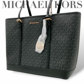 マイケルコース(Michael Kors)の新品 MICHEAL KORS トートバッグ レザー ブラック シグネチャー(トートバッグ)