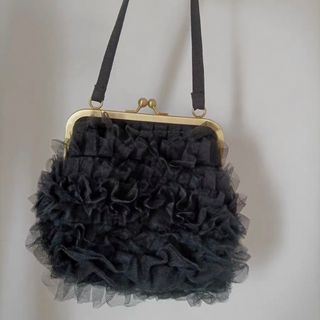 新品ODETTE TULLE BAG 限定うさぎ裏面チュールバッグbibiy(ハンドバッグ)