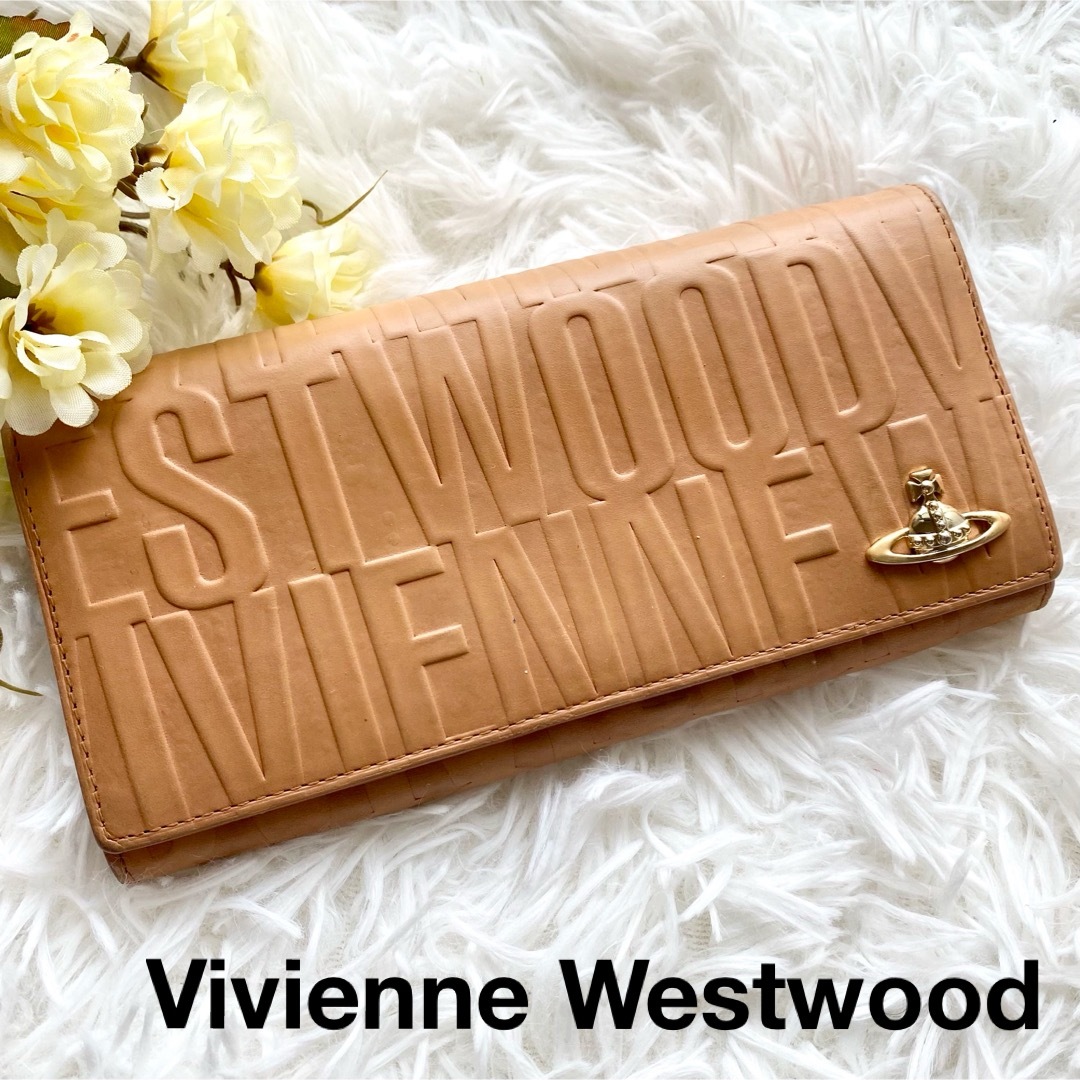 Vivienne Westwood(ヴィヴィアンウエストウッド)の65.ヴィヴィアンウェストウッド ブライダルボックス✨ 長財布 ロゴ型押し レディースのファッション小物(財布)の商品写真