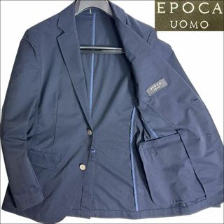 EPOCA UOMO - J3575 美品 エポカウォモ トラベルテーラードジャケット ネイビー 48