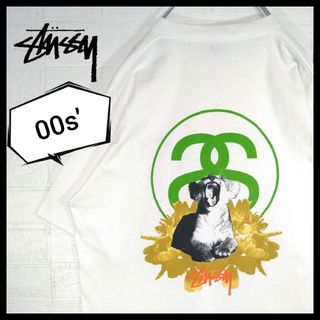 ステューシー(STUSSY)の【STUSSY】00s' USA製 銀タグ　ライオン　SSリンク　ロゴ　Tシャツ(Tシャツ/カットソー(半袖/袖なし))