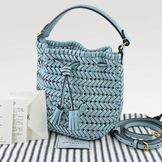 ANYA HINDMARCH - アニヤハインドマーチ ニーソン 2way ショルダーバッグ 巾着 タッセル 水色