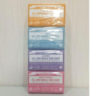 ドクターブロナー(Dr.Bronner)のドクターブロナー  マジックソープバー  140g × 4個 セット(ボディソープ/石鹸)