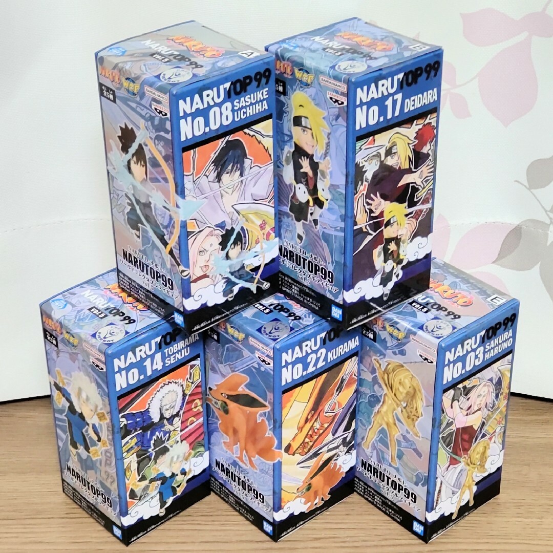 BANPRESTO(バンプレスト)のNARUTO−ナルト− NARUTOP99 ワーコレ vol.5 全5種セット エンタメ/ホビーのフィギュア(アニメ/ゲーム)の商品写真