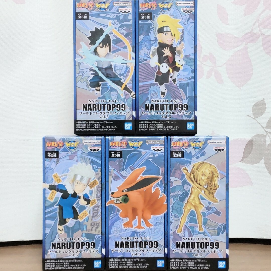 BANPRESTO(バンプレスト)のNARUTO−ナルト− NARUTOP99 ワーコレ vol.5 全5種セット エンタメ/ホビーのフィギュア(アニメ/ゲーム)の商品写真