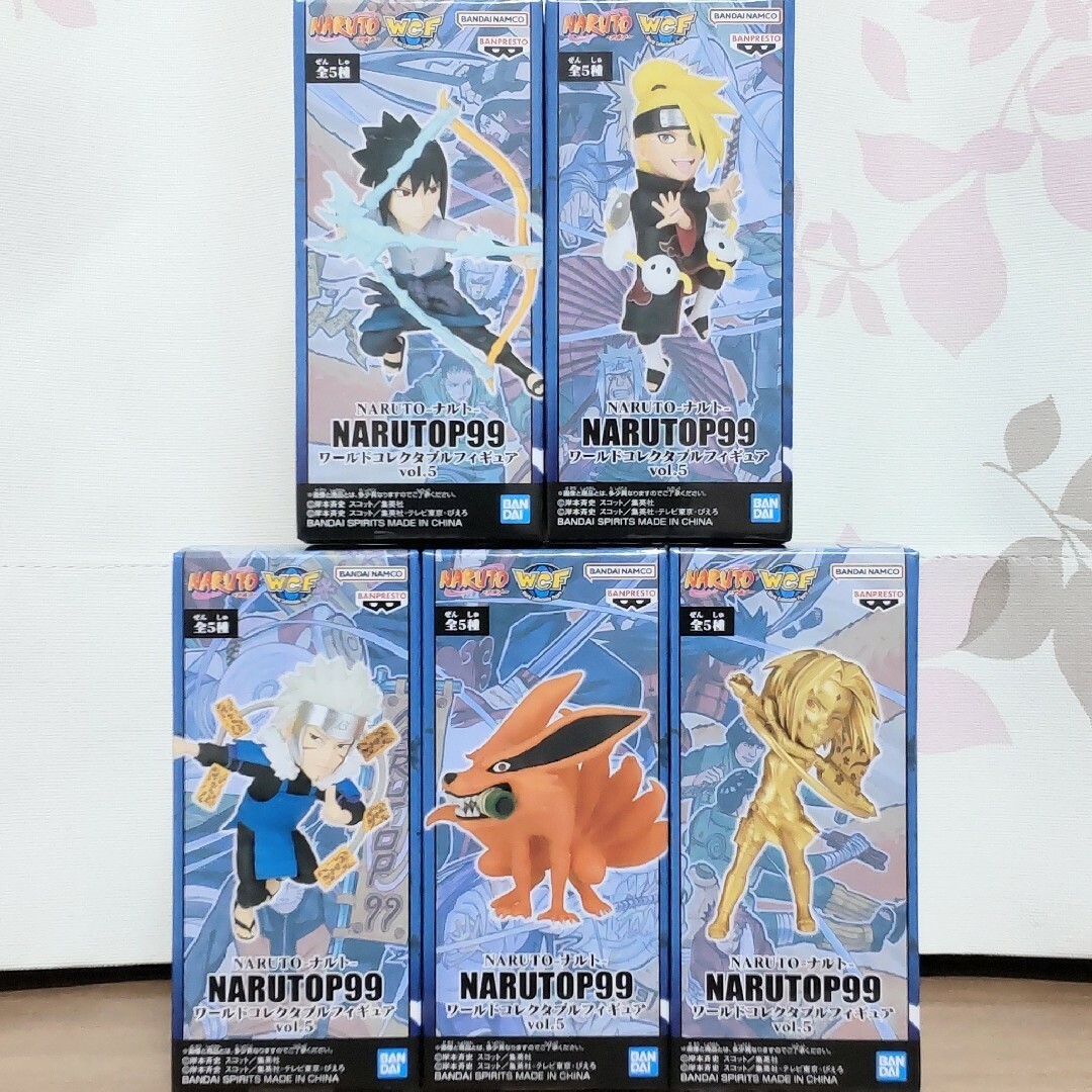 BANPRESTO(バンプレスト)のNARUTO−ナルト− NARUTOP99 ワーコレ vol.5 全5種セット エンタメ/ホビーのフィギュア(アニメ/ゲーム)の商品写真