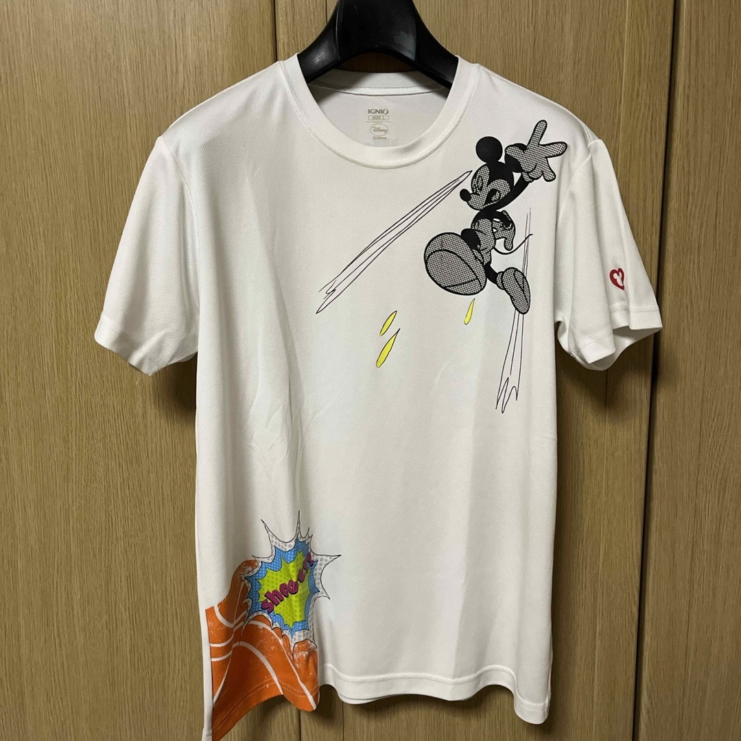 Disney(ディズニー)の✨値下げ✨【Disney】バスケ　Tシャツ　Ｌ レディースのトップス(Tシャツ(半袖/袖なし))の商品写真