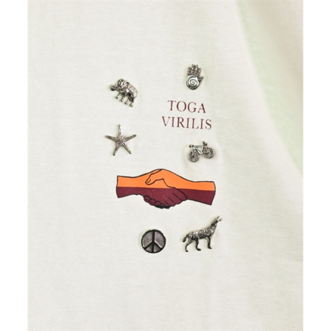 TOGA(トーガ)のTOGA トーガ Tシャツ・カットソー L 白 【古着】【中古】 メンズのトップス(Tシャツ/カットソー(半袖/袖なし))の商品写真