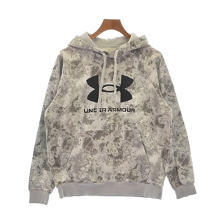 UNDER ARMOUR - UNDER ARMOUR アンダーアーマー パーカー M グレー系(総柄) 【古着】【中古】