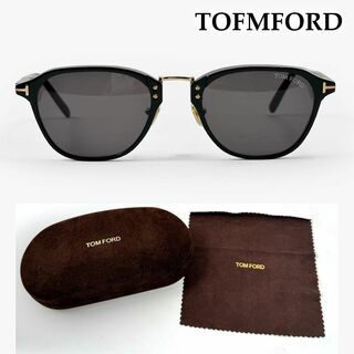 トムフォード(TOM FORD)の美品◎トムフォード サングラス TF878 黒 ブラック ゴールド バイカラー(サングラス/メガネ)