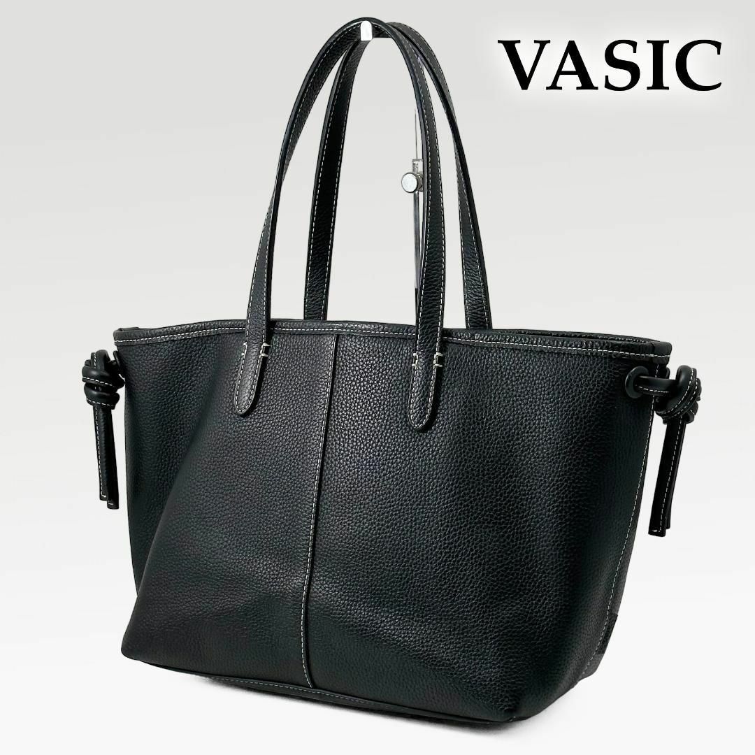 VASIC(ヴァジック)のヴァジック VASIC SIGN mini トートバッグ サインミニ 黒ブラック レディースのバッグ(トートバッグ)の商品写真