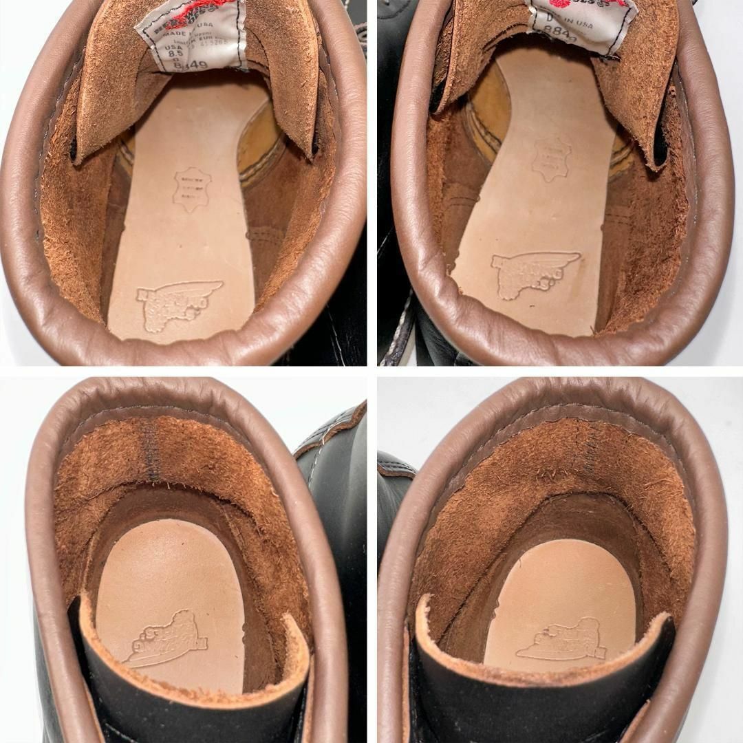 REDWING(レッドウィング)の美品◎レッドウィング 8849 茶芯 ブラックプレーリー ブーツ 26.5㎝ 黒 メンズの靴/シューズ(ブーツ)の商品写真