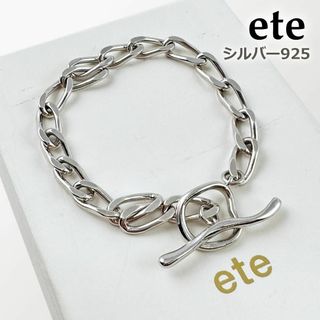 ete - エテ ete チェーンブレスレット トグル アンカー Tバー 925 23ss