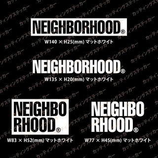 NEIGHBORHOOD カッティングステッカー 4枚セット 001