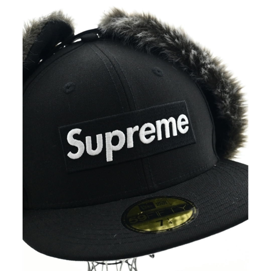 Supreme(シュプリーム)のSupreme シュプリーム キャップ 57.7 黒 【古着】【中古】 メンズの帽子(キャップ)の商品写真