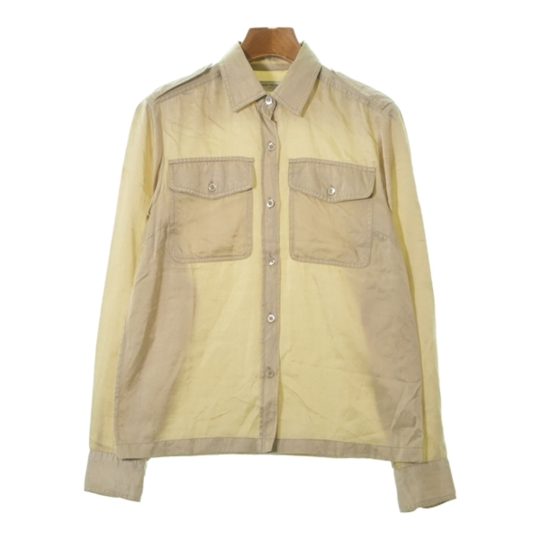 DRIES VAN NOTEN(ドリスヴァンノッテン)のDRIES VAN NOTEN カジュアルシャツ 34(XS位) ゴールド 【古着】【中古】 レディースのトップス(シャツ/ブラウス(長袖/七分))の商品写真